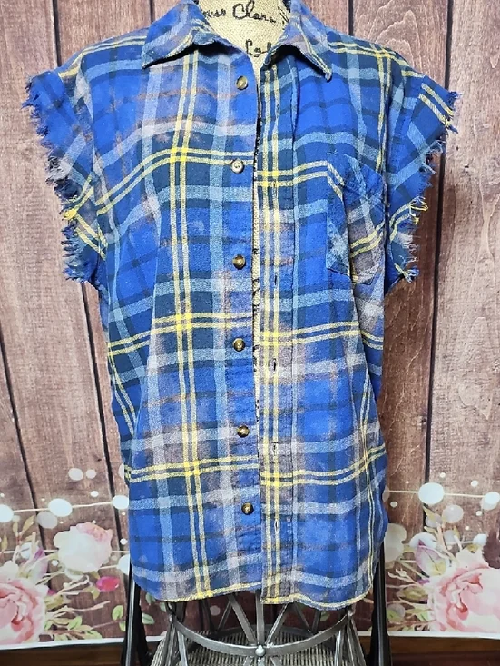 Back to the Future FRINGED WASHED FLANNEL SM-XL - Picture 4 of 6